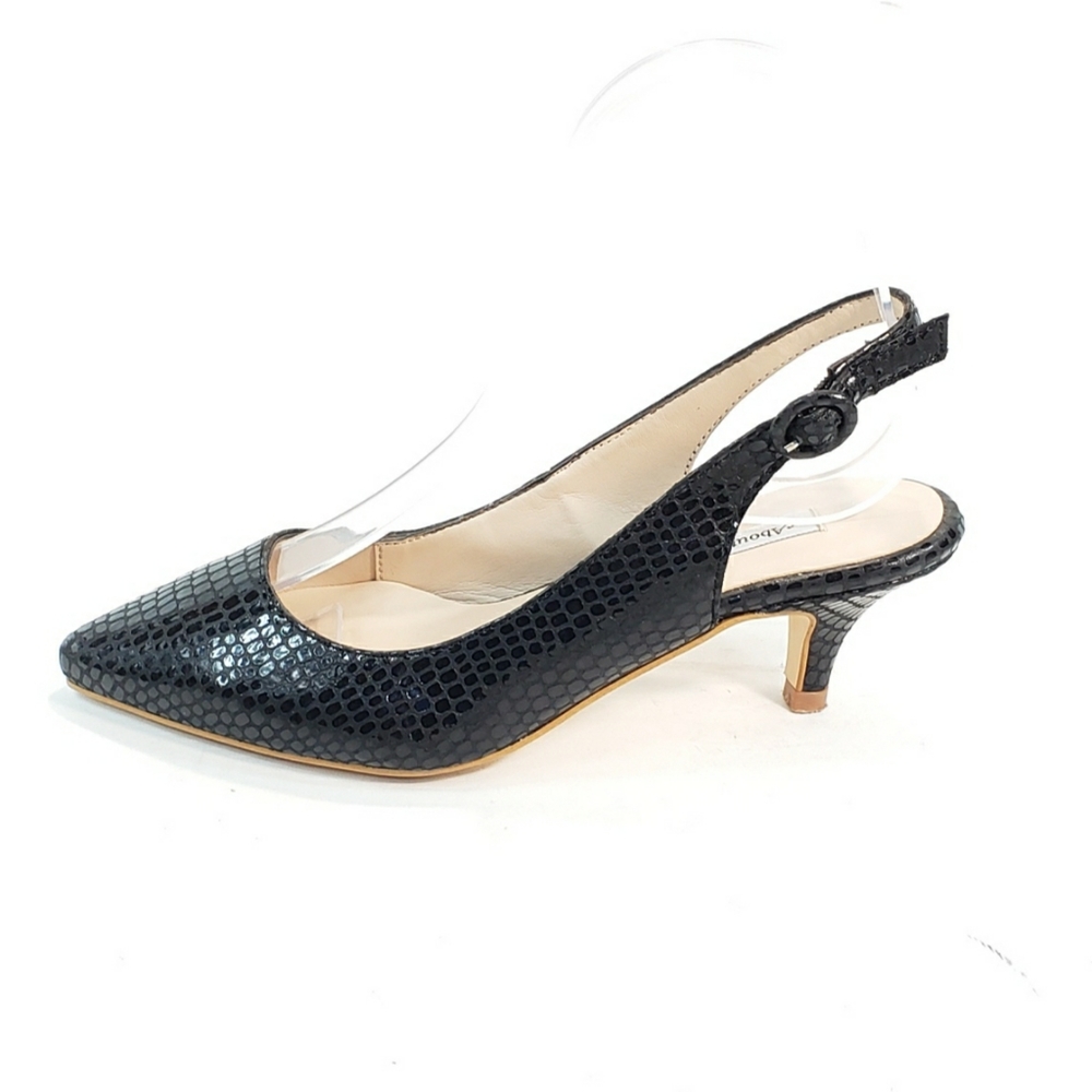 About Arianne Slingback Sandals Heel Pointed Toe